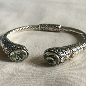 Bali Designs Robert Manse .926 Sterling 18K Cuff Bracelet